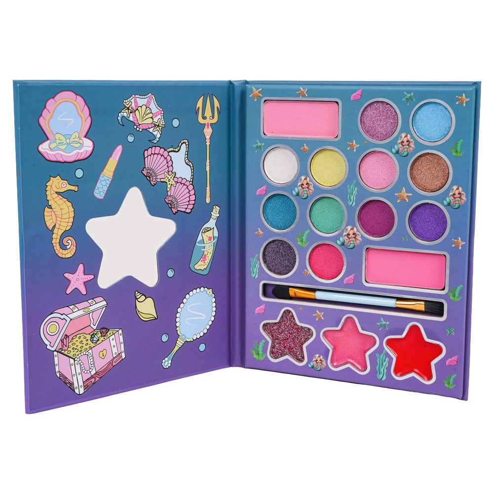 JOKO Detská Make Up sada Kniha Morská Víla so zrkadlom, modrá