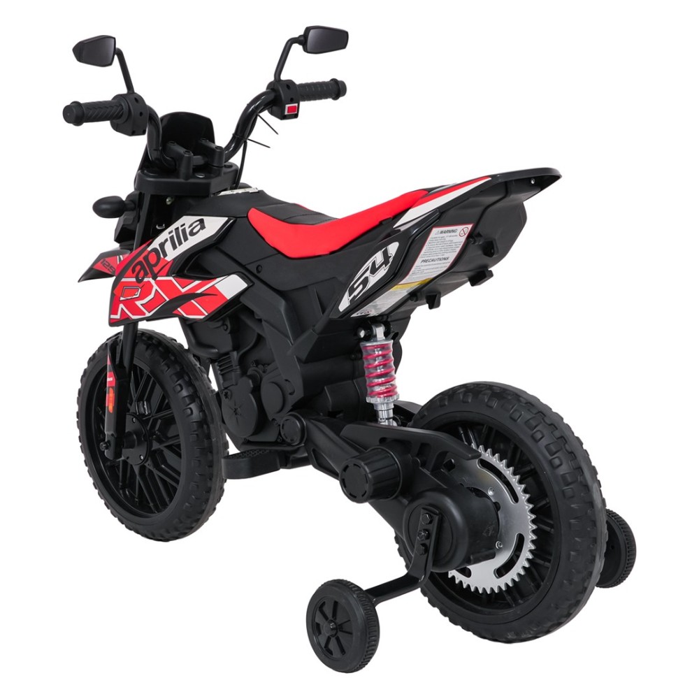 JOKO Elektrická Motorka Aprilia RX, penové kolesá, kožené sedadlo, červená