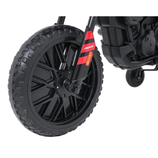 JOKO Elektrická Motorka Aprilia RX, penové kolesá, kožené sedadlo, červená