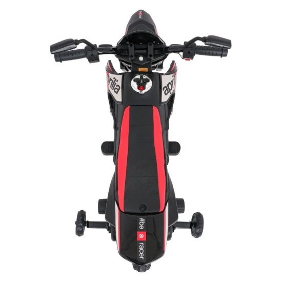 JOKO Elektrická Motorka Aprilia RX, penové kolesá, kožené sedadlo, červená