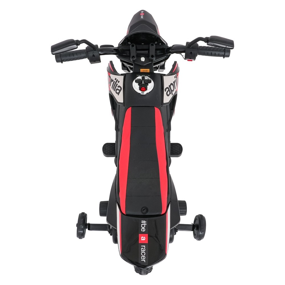 JOKO Elektrická Motorka Aprilia RX, penové kolesá, kožené sedadlo, červená