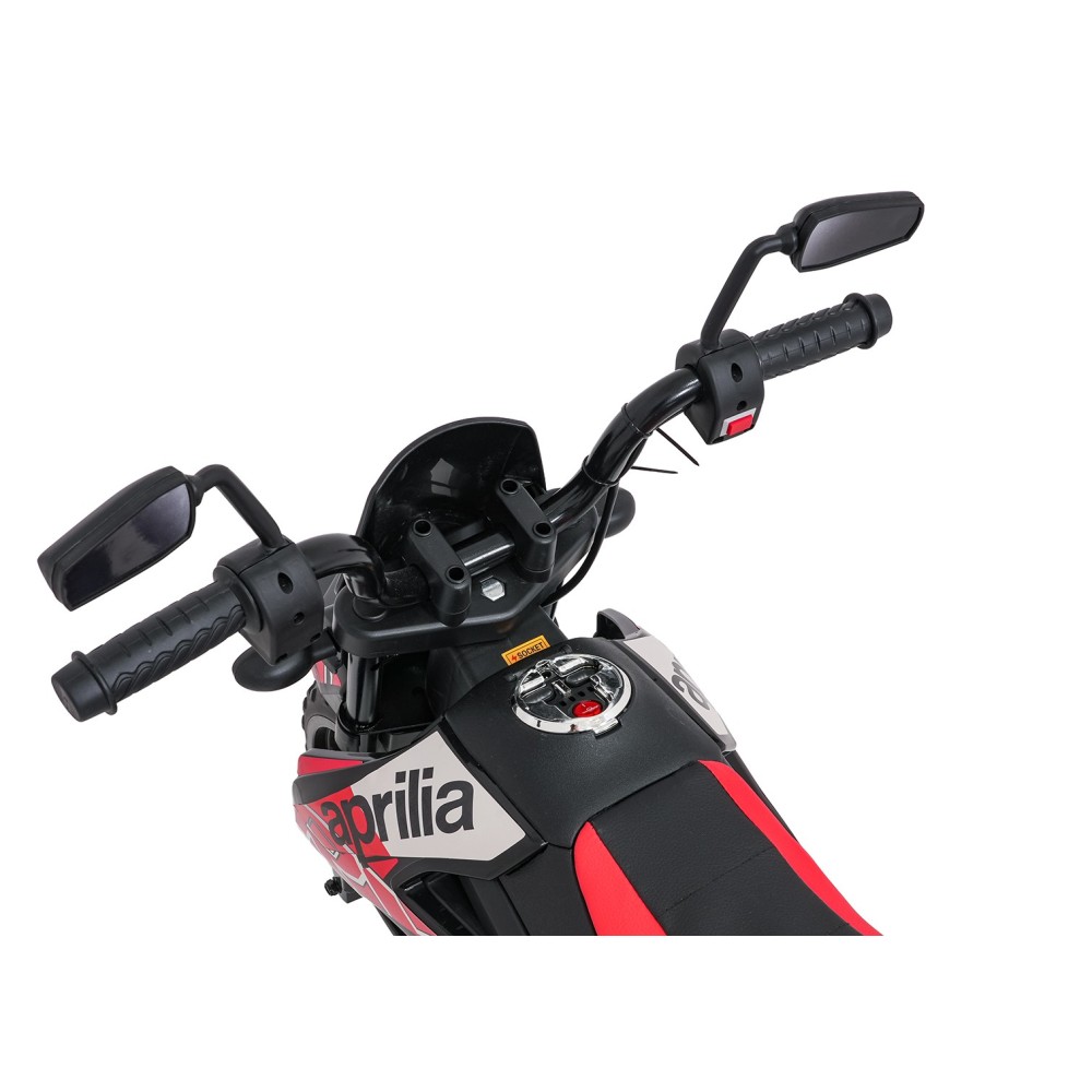 JOKO Elektrická Motorka Aprilia RX, penové kolesá, kožené sedadlo, červená