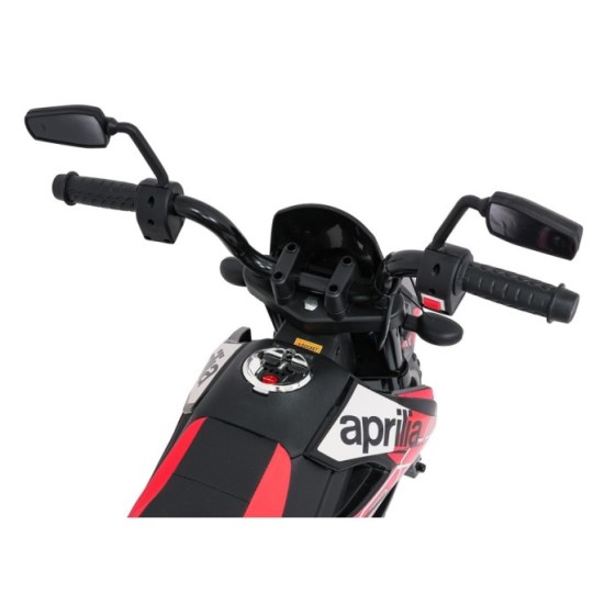 JOKO Elektrická Motorka Aprilia RX, penové kolesá, kožené sedadlo, červená