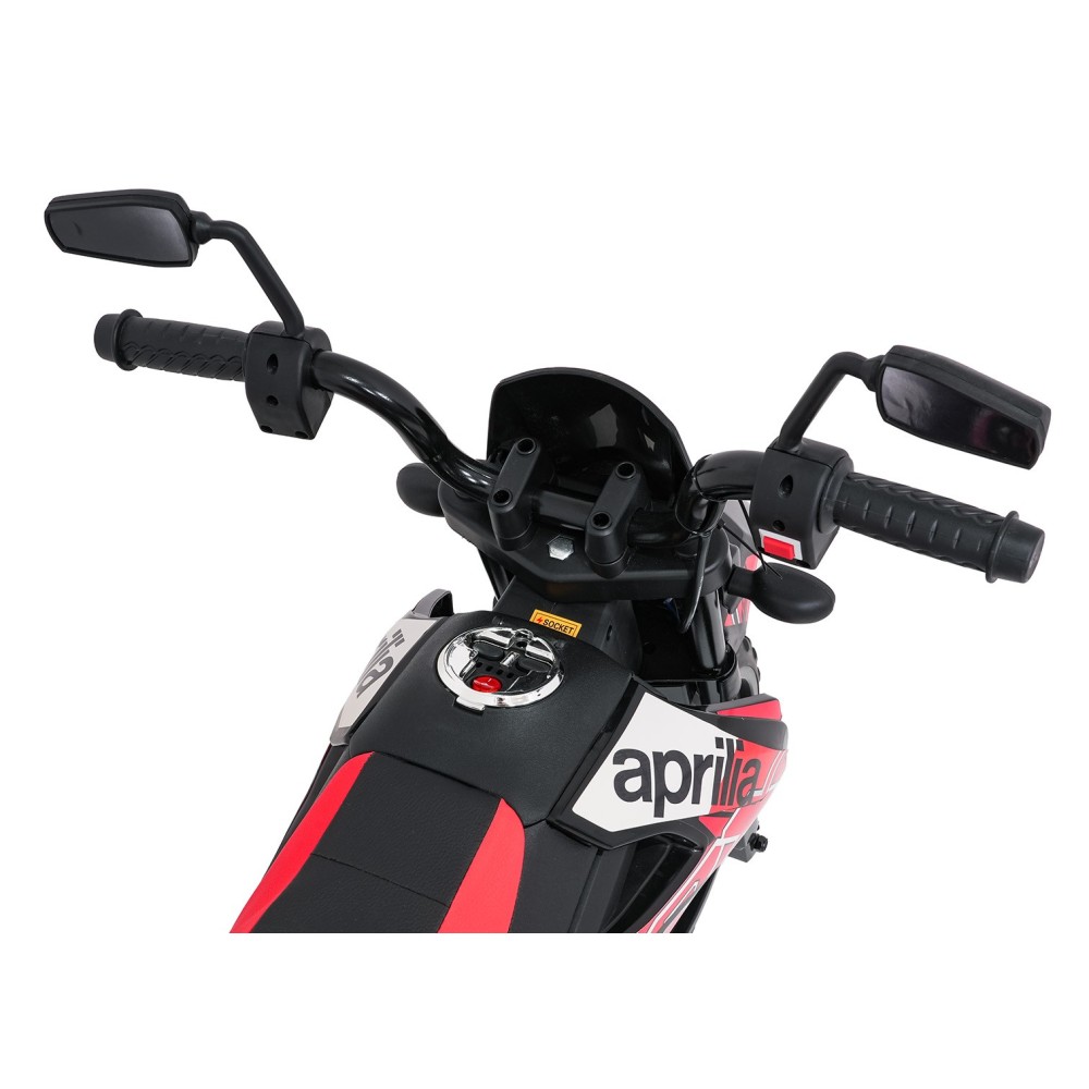 JOKO Elektrická Motorka Aprilia RX, penové kolesá, kožené sedadlo, červená