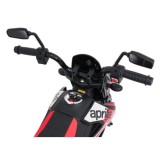 JOKO Elektrická Motorka Aprilia RX, penové kolesá, kožené sedadlo, červená