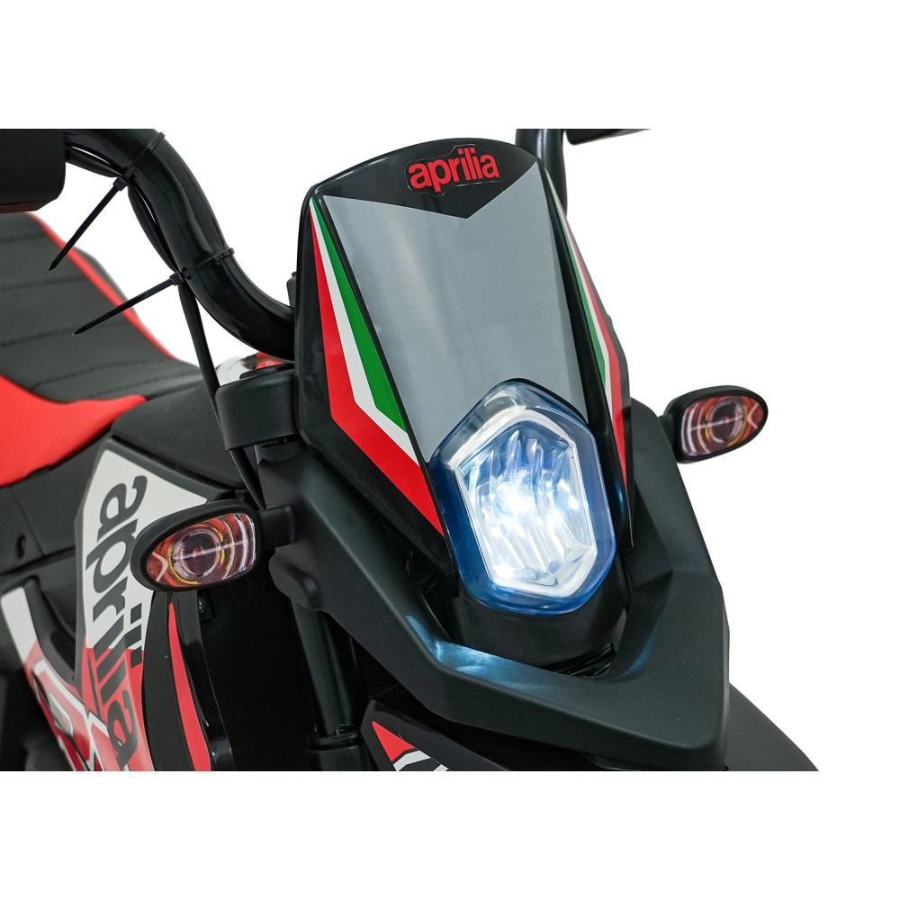 JOKO Elektrická Motorka Aprilia RX, penové kolesá, kožené sedadlo, červená