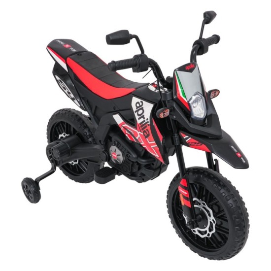 JOKO Elektrická Motorka Aprilia RX, penové kolesá, kožené sedadlo, červená