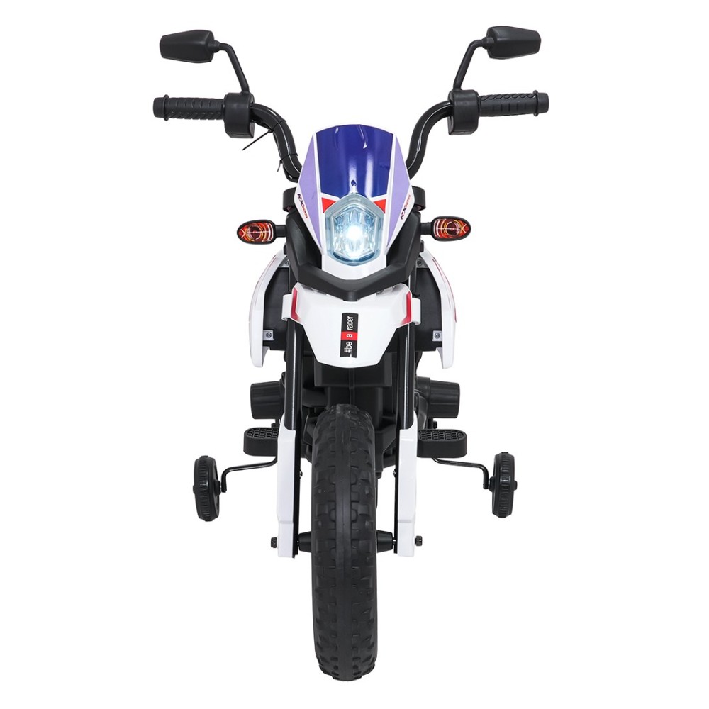 JOKO Elektrická Motorka Aprilia RX, kožené sedadlo, penové kolesá, biela