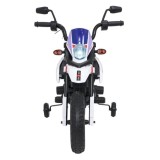 JOKO Elektrická Motorka Aprilia RX, kožené sedadlo, penové kolesá, biela