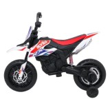 JOKO Elektrická Motorka Aprilia RX, kožené sedadlo, penové kolesá, biela