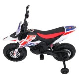 JOKO Elektrická Motorka Aprilia RX, kožené sedadlo, penové kolesá, biela