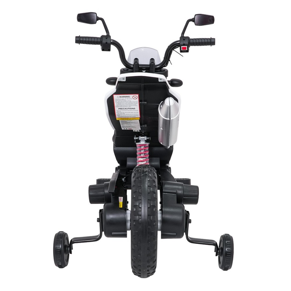 JOKO Elektrická Motorka Aprilia RX, kožené sedadlo, penové kolesá, biela