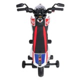 JOKO Elektrická Motorka Aprilia RX, kožené sedadlo, penové kolesá, biela