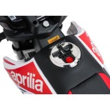 JOKO Elektrická Motorka Aprilia RX, kožené sedadlo, penové kolesá, biela