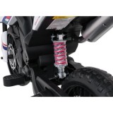 JOKO Elektrická Motorka Aprilia RX, kožené sedadlo, penové kolesá, biela