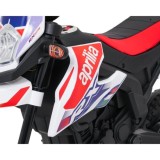JOKO Elektrická Motorka Aprilia RX, kožené sedadlo, penové kolesá, biela
