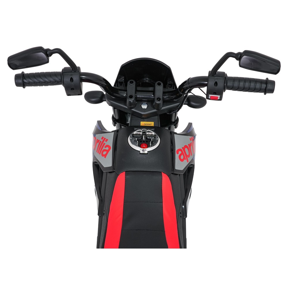 JOKO Elektrická Motorka Aprilia RX, penové kolesá, kožené sedadlo, modrá