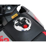 JOKO Elektrická Motorka Aprilia RX, penové kolesá, kožené sedadlo, modrá