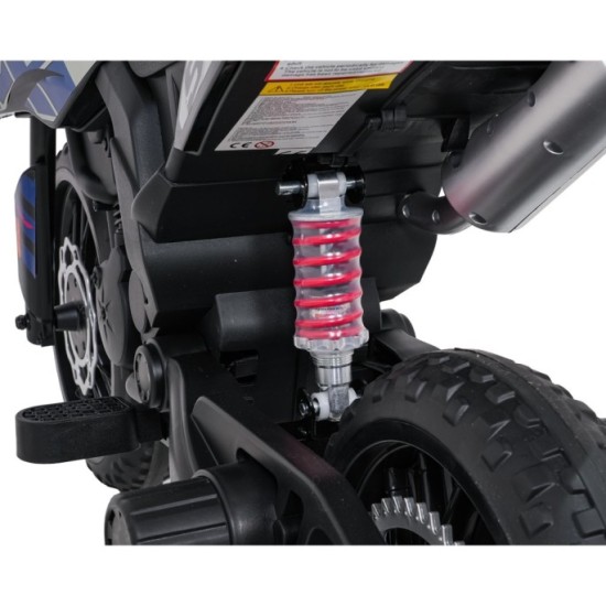 JOKO Elektrická Motorka Aprilia RX, penové kolesá, kožené sedadlo, modrá