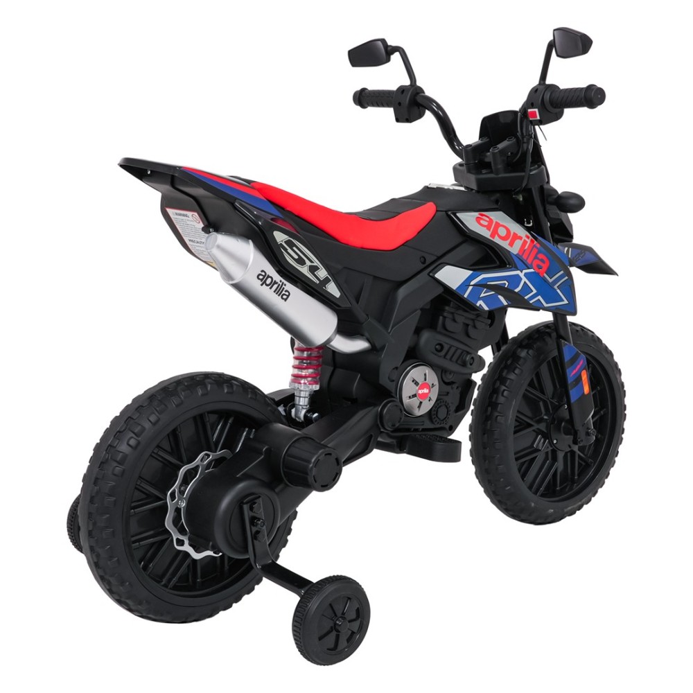 JOKO Elektrická Motorka Aprilia RX, penové kolesá, kožené sedadlo, modrá