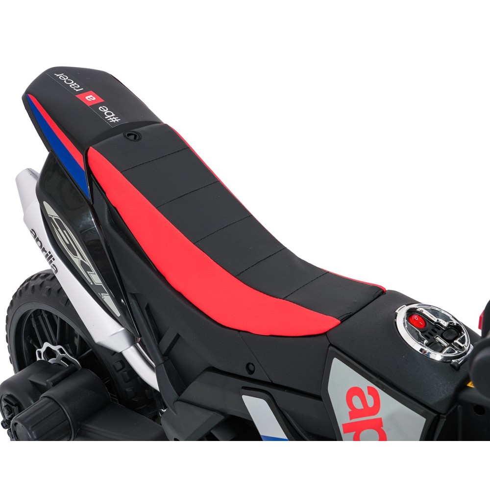 JOKO Elektrická Motorka Aprilia RX, penové kolesá, kožené sedadlo, modrá