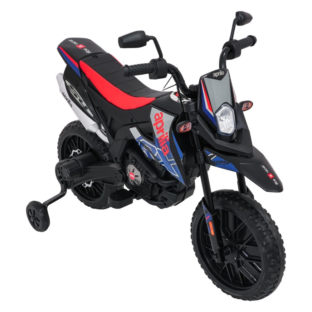 JOKO Elektrická Motorka Aprilia RX, penové kolesá, kožené sedadlo, modrá