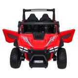 JOKO Elekrické autíčko Gravity Buggy 4x80W, penové kolesá, kožené sedadlo, FM rádio, červené
