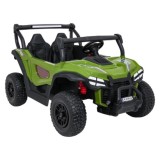JOKO Elekrické autíčko Gravity Buggy 4x80W, penové kolesá, kožené sedadlo, FM rádio, zelené