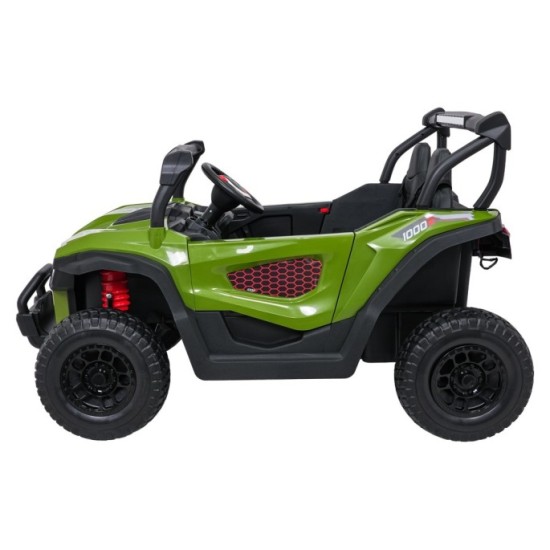 JOKO Elekrické autíčko Gravity Buggy 4x80W, penové kolesá, kožené sedadlo, FM rádio, zelené