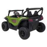 JOKO Elekrické autíčko Gravity Buggy 4x80W, penové kolesá, kožené sedadlo, FM rádio, zelené