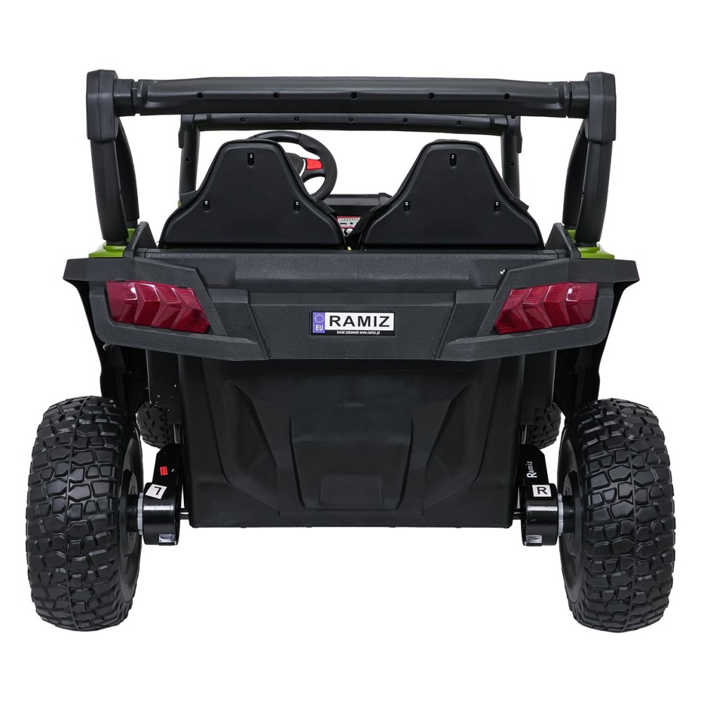 JOKO Elekrické autíčko Gravity Buggy 4x80W, penové kolesá, kožené sedadlo, FM rádio, zelené