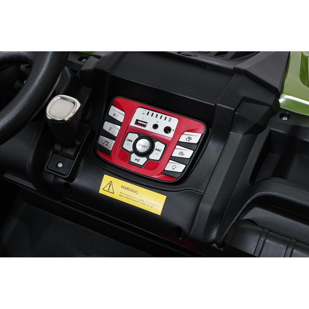 JOKO Elekrické autíčko Gravity Buggy 4x80W, penové kolesá, kožené sedadlo, FM rádio, zelené