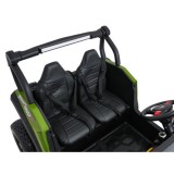 JOKO Elekrické autíčko Gravity Buggy 4x80W, penové kolesá, kožené sedadlo, FM rádio, zelené