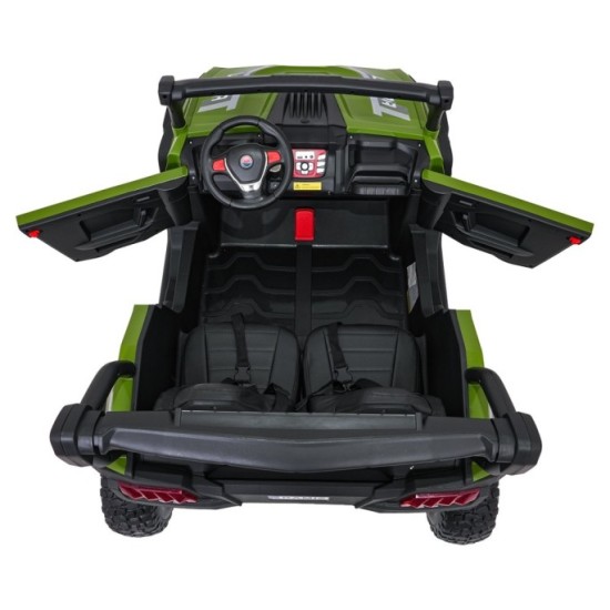 JOKO Elekrické autíčko Gravity Buggy 4x80W, penové kolesá, kožené sedadlo, FM rádio, zelené