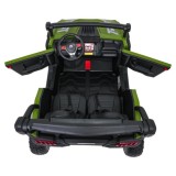 JOKO Elekrické autíčko Gravity Buggy 4x80W, penové kolesá, kožené sedadlo, FM rádio, zelené