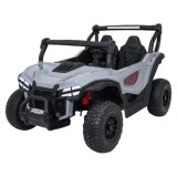 JOKO Elekrické autíčko Gravity Buggy 4x80W, penové kolesá, kožené sedadlo, FM rádio, sivé