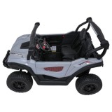 JOKO Elekrické autíčko Gravity Buggy 4x80W, penové kolesá, kožené sedadlo, FM rádio, sivé