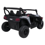 JOKO Elekrické autíčko Gravity Buggy 4x80W, penové kolesá, kožené sedadlo, FM rádio, sivé