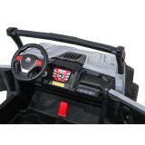 JOKO Elekrické autíčko Gravity Buggy 4x80W, penové kolesá, kožené sedadlo, FM rádio, sivé