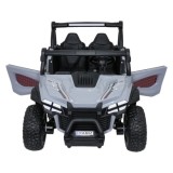 JOKO Elekrické autíčko Gravity Buggy 4x80W, penové kolesá, kožené sedadlo, FM rádio, sivé