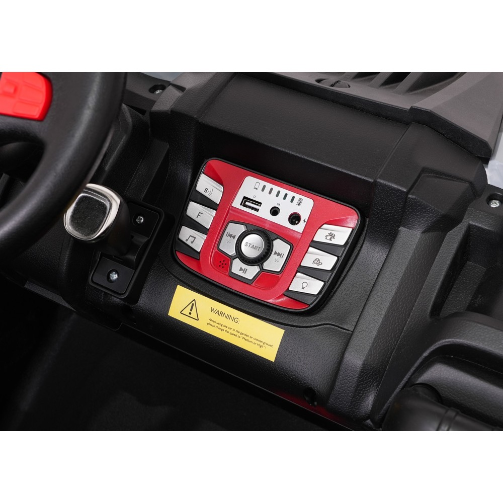 JOKO Elekrické autíčko Gravity Buggy 4x80W, penové kolesá, kožené sedadlo, FM rádio, sivé