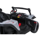 JOKO Elekrické autíčko Gravity Buggy 4x80W, penové kolesá, kožené sedadlo, FM rádio, sivé