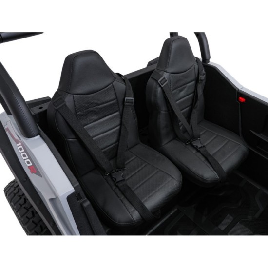 JOKO Elekrické autíčko Gravity Buggy 4x80W, penové kolesá, kožené sedadlo, FM rádio, sivé