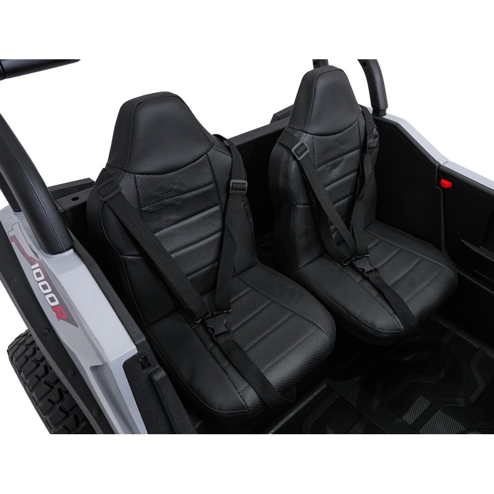 JOKO Elekrické autíčko Gravity Buggy 4x80W, penové kolesá, kožené sedadlo, FM rádio, sivé