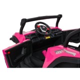 JOKO Elekrické autíčko Gravity Buggy 4x80W, penové kolesá, kožené sedadlo, FM rádio, ružové