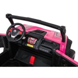 JOKO Elekrické autíčko Gravity Buggy 4x80W, penové kolesá, kožené sedadlo, FM rádio, ružové