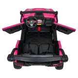 JOKO Elekrické autíčko Gravity Buggy 4x80W, penové kolesá, kožené sedadlo, FM rádio, ružové