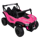 JOKO Elekrické autíčko Gravity Buggy 4x80W, penové kolesá, kožené sedadlo, FM rádio, ružové
