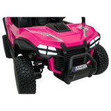 JOKO Elekrické autíčko Gravity Buggy 4x80W, penové kolesá, kožené sedadlo, FM rádio, ružové