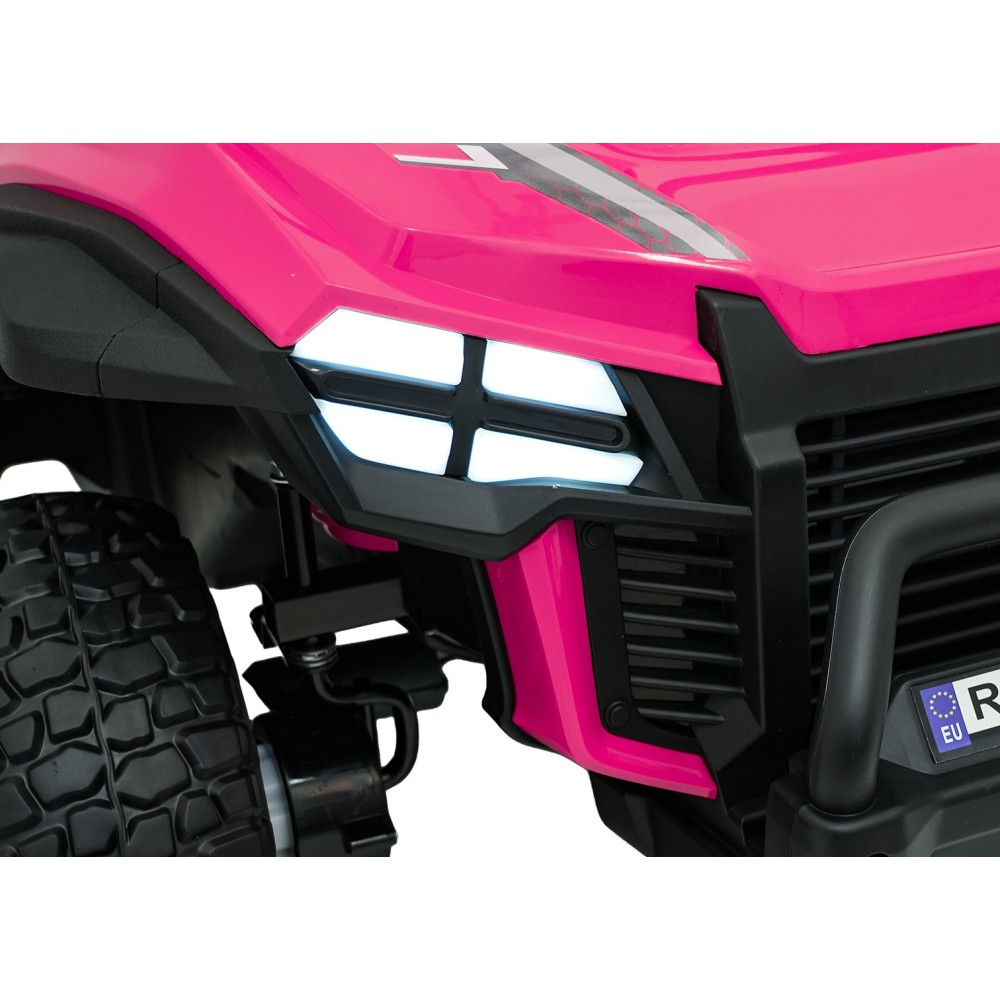 JOKO Elekrické autíčko Gravity Buggy 4x80W, penové kolesá, kožené sedadlo, FM rádio, ružové